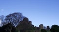 Views of Launceston Castle Cornwall, on a bright uncrowded winters day in January