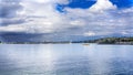 Views of leman lake in Geneva Royalty Free Stock Photo