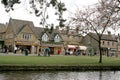 Views of local shops at Bourton on the Water in Gloucestershire, UK