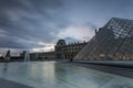Views of the louvre museum in paris