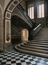 Views from the lowest level of the stairs of the Queen at Versailles Palace