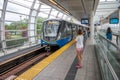 Views of the Main Street Science World sky train station