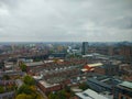 Views of Manchester from the lookout of Beetham Tower also known as the Hilton Tower, in England, United Kingdom Royalty Free Stock Photo