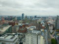 Views of Manchester from the lookout of Beetham Tower also known as the Hilton Tower, in England, United Kingdom Royalty Free Stock Photo