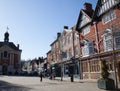 Views of Market Place in Henley on Thames, Oxfordshire in the UK