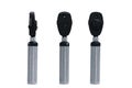 Medical instruments ophthalmoscope front back and side view on white background.with clipping path