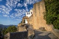 Views from the medieval Old Bridge of Ronda, Malaga, Andalucia, Spain Royalty Free Stock Photo