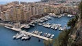 Views of Monte Carlo marina in Monaco Royalty Free Stock Photo