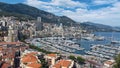 Views of Monte Carlo marina in Monaco Royalty Free Stock Photo