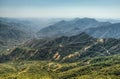 Views from Moro Rock in Sequoia and Kings Canyon National Park, California. Royalty Free Stock Photo