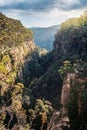 Views through the mountain gorge in Southern Highlands Royalty Free Stock Photo