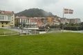 Views Of The Mundaca Harbor With Its Picturesque Buildings Behind. Architecture Travel Nature. Royalty Free Stock Photo