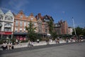 Views of the Nottingham city centre at Old Market Square in the UK