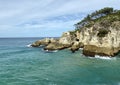 Views of an ocean gorge from a tropical island paradise off Queensland, Australia Royalty Free Stock Photo