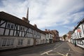 Views of old buildings on the High Street in Wallingford, Oxfordshire in the UK