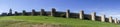 Defensive wall of the old medieval city of Avila, Spain Royalty Free Stock Photo