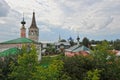 Views of old houses and churches Royalty Free Stock Photo