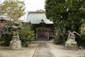 Views of an old Japanese style house with its garden and a small lake in Yanagawa, Fukuoka, Japan. Royalty Free Stock Photo