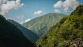 Views from one of the most dangerous road on the world in Georgia. Road to Omalo. Royalty Free Stock Photo