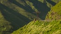 Views from one of the most dangerous road on the world in Georgia. Road to Omalo. Royalty Free Stock Photo