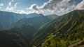 Views from one of the most dangerous road on the world in Georgia. Road to Omalo. Royalty Free Stock Photo