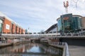 Views of The Oracle Shopping Centre in Reading, Berkshire in the UK Royalty Free Stock Photo