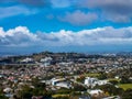 Views from in and out of the Mount Eden crater,Auckland,New Zealand Royalty Free Stock Photo