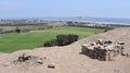 Views of the Pacific Ocean from the Pachacamac archaeological site, Lima, Peru