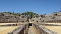 Amphitheatre erected during the reign of the emperor Hadrian, part of the ancient city Italica, Seville, Spain