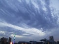 The views over the city - beautiful clouds Huludao City, Liaoning Province, China Longwan waterfront CBD