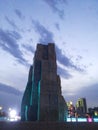 The views over the city - beautiful clouds Huludao City, Liaoning Province, China Longwan waterfront CBD