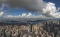 Views over Manhattan from the Empire State Building Royalty Free Stock Photo