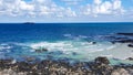 Views over Trevone Bay North Cornwall UK