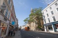 Views of The Oxford High Street including All Saints Church in The UK Royalty Free Stock Photo