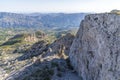 Views from the Partagat chasms of the Guadalest valley Royalty Free Stock Photo