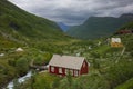 Views from the passenger train from Oslo to Bergen, Norway Royalty Free Stock Photo