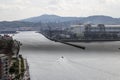 Views of Portugalete from the top of the Vizcaya Bridge