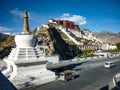 Views of the Potala Palace from the Medicine King Hill view point. Lhasa, Tibet, China Royalty Free Stock Photo