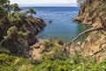 Views of `Punta de Canyers` cove in Calella de Palafrugell.