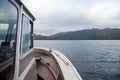 Views of Quatsino Sound from a fishing charter boat Royalty Free Stock Photo