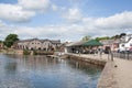 Views of the Quay by the River Exe in Exeter, Devon in the UK Royalty Free Stock Photo