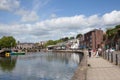 Views of the Quay by the River Exe in Exeter, Devon in the UK Royalty Free Stock Photo