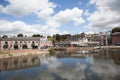 Views of the Quay by the River Exe in Exeter, Devon in the UK Royalty Free Stock Photo