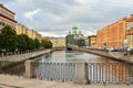 Views restavriruemogo Isidorovsky Church with the Griboyedov can