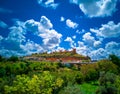 Views from the Retama Park of the Alcala de Guadaira castle in Seville