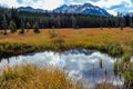 Views from the roadside during a drive through the park. Peter Lougheed Provincial Park Royalty Free Stock Photo