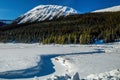 Views from the roadside during a drive through the park. Peter Lougheed Provincial Park Royalty Free Stock Photo