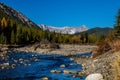 Views from the roadside during a drive through the park. Peter Lougheed Provincial Park Royalty Free Stock Photo