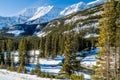 Views from the roadside during a drive through the park. Peter Lougheed Provincial Park Royalty Free Stock Photo
