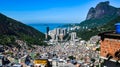 Rocinha Favela in Rio de Janeiro, the largest favela in Brazil